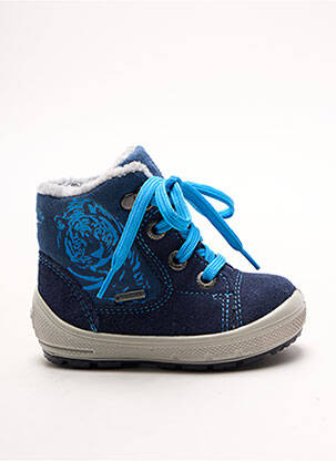 Bottines/boots tissage satiné bout rond bleu SUPERFIT garçon