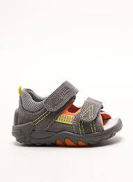 Sandales/nu pieds empiècements bout ouvert gris SUPERFIT garcon