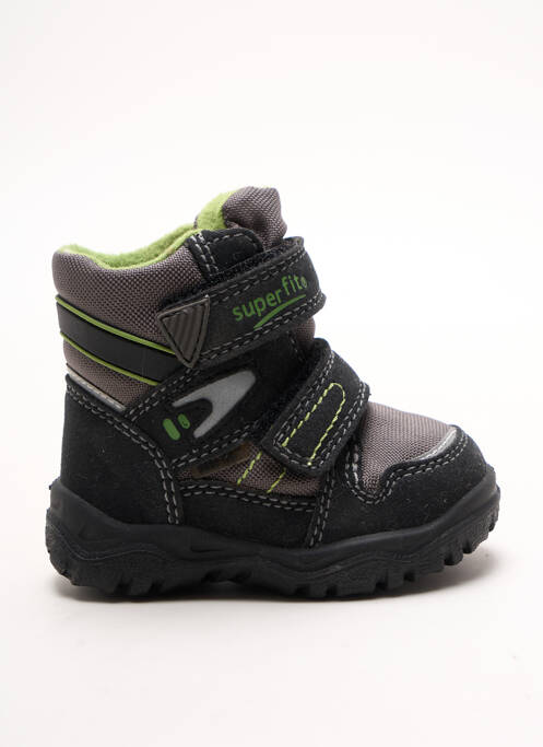 Bottines/boots fermeture scratch bout rond noir SUPERFIT garcon