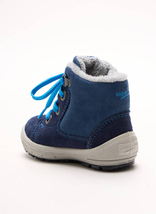 Bottines/boots tissage satiné bout rond bleu SUPERFIT garcon