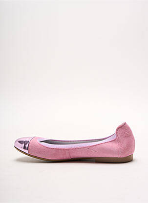 Ballerines tissage vernis chiquet rose ACEBOS fille