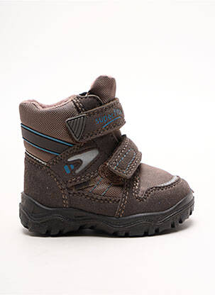 Bottines/boots fermeture scratch bout rond marron SUPERFIT garçon
