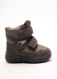 Bottines/boots fermeture scratch bout rond marron SUPERFIT garcon