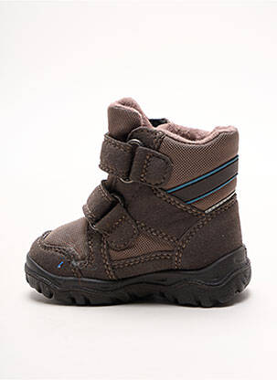 Bottines/boots fermeture scratch bout rond marron SUPERFIT garçon