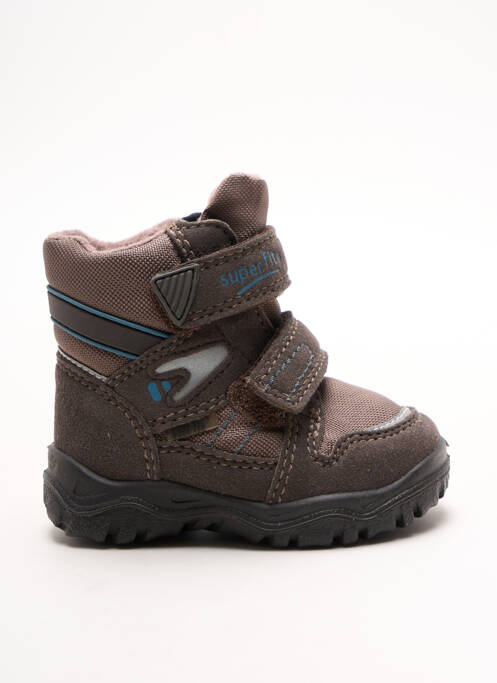 Bottines/boots fermeture scratch bout rond marron SUPERFIT garcon