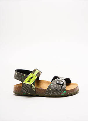 Sandales/Nu pieds vert KICKERS pour garçon