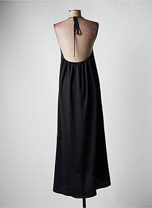 Robe longue coupe fluide fines bretelles noir LPB femme