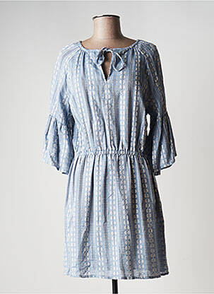 Robe de plage manches 3/4 bleu SEAFOLLY femme