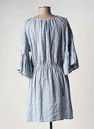 Robe de plage manches 3/4 bleu SEAFOLLY femme