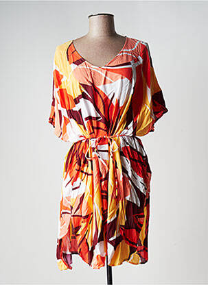 Robe de plage manches 3/4 orange SEAFOLLY femme