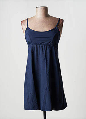 Robe de plage fines bretelles bleu PLAGE DU SUD femme