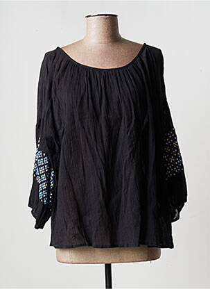 Blouse col rond manches longues noir SEAFOLLY femme