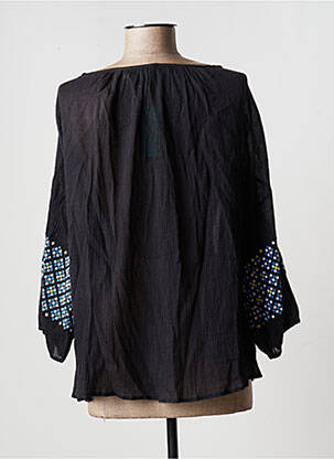 Blouse col rond manches longues noir SEAFOLLY femme