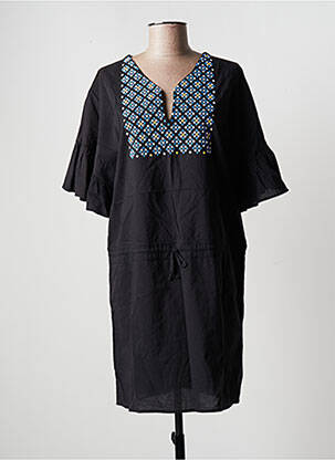 Robe de plage manches courtes noir SEAFOLLY femme