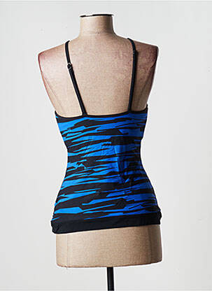 Top de bain effet matière satinée bleu SEAFOLLY femme
