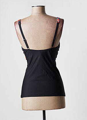 Top de bain imprimé tie and dye noir MOONTIDE femme