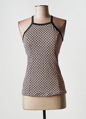 Top de bain imprimé fantaisie noir PIHA femme