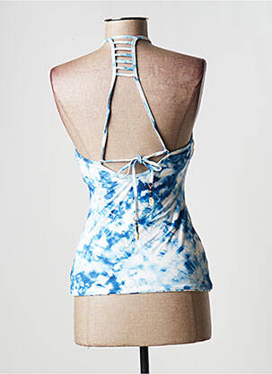 Top de bain effet matière satinée bleu SEAFOLLY femme