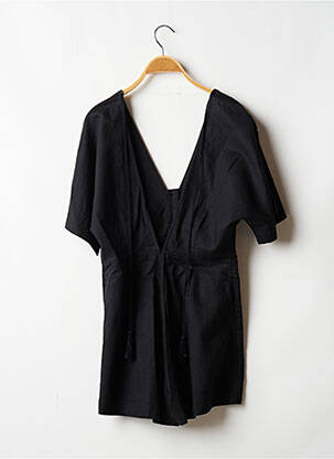 Combishort fermeture boutonnée sur le devant manches courtes noir SEAFOLLY femme