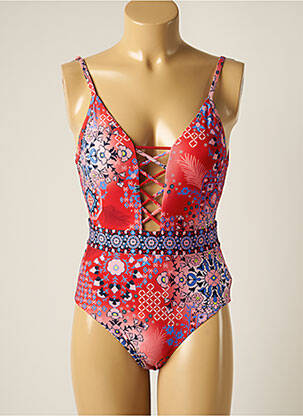 Maillot de bain 1 pièce haut soutien-gorge balconnet haut soutien-gorge balconnet rouge SEAFOLLY femme