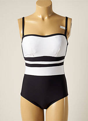 Maillot de bain 1 pièce bretelles élastiquées amovibles haut soutien-gorge avec mousse de rembourrage amovible noir MOONTIDE femme