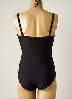 Maillot de bain 1 pièce bretelles élastiquées amovibles haut soutien-gorge avec mousse de rembourrage amovible noir MOONTIDE femme