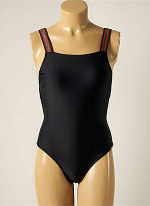 Maillot de bain 1 pièce stretch haut soutien-gorge avec mousse de rembourrage amovible noir YSABEL MORA femme