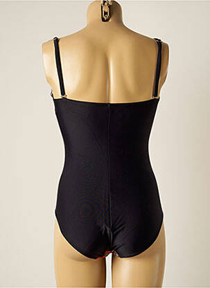 Maillot de bain 1 pièce bretelles élastiquées amovibles haut bandeau orange MISS CARAÏBES femme