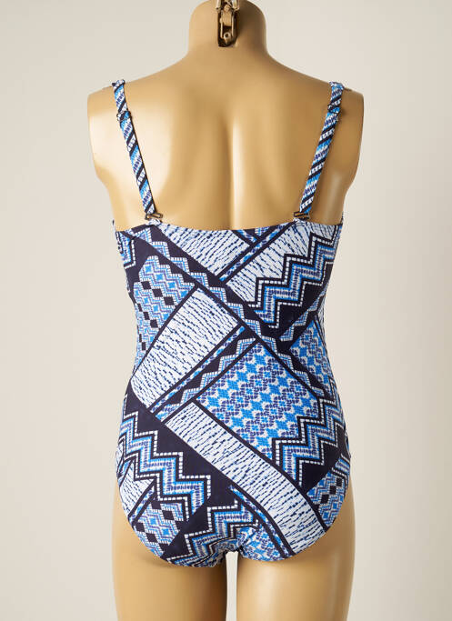 Maillot de bain 1 pièce bleu MOONTIDE pour femme