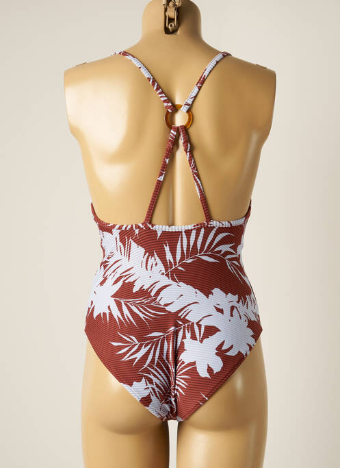 Maillot de bain 1 pièce marron SEAFOLLY femme