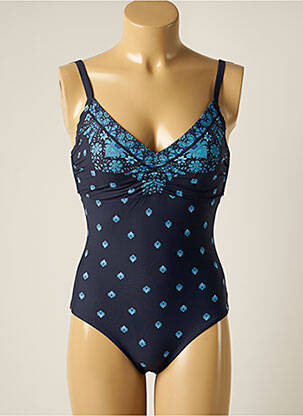 Maillot de bain 1 pièce imprimé fantaisie bleu SEAFOLLY femme