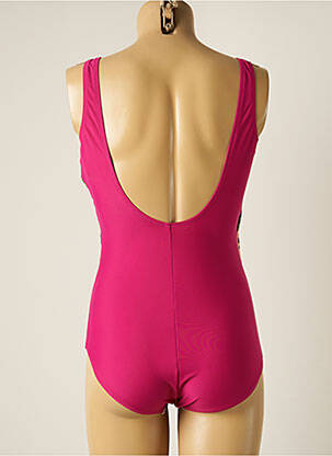 Maillot de bain 1 pièce stretch haut soutien-gorge moulé rose YSABEL MORA femme