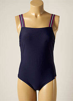 Maillot de bain 1 pièce stretch haut soutien-gorge avec mousse de rembourrage amovible bleu YSABEL MORA femme