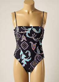 Maillot de bain 1 pièce imprimé fantaisie haut soutien-gorge moulé noir SEAFOLLY femme