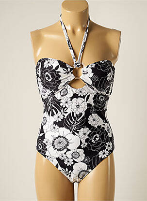 Maillot de bain 1 pièce stretch haut soutien-gorge moulé noir SEAFOLLY femme