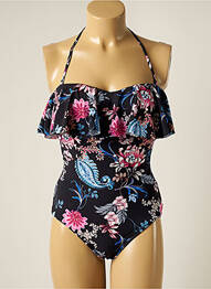 Maillot de bain 1 pièce bretelles élastiquées amovibles haut bandeau noir SEAFOLLY femme