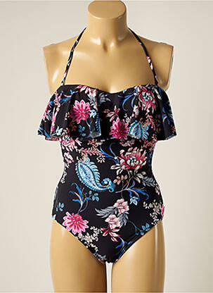 Maillot de bain 1 pièce bretelles élastiquées amovibles haut bandeau noir SEAFOLLY femme