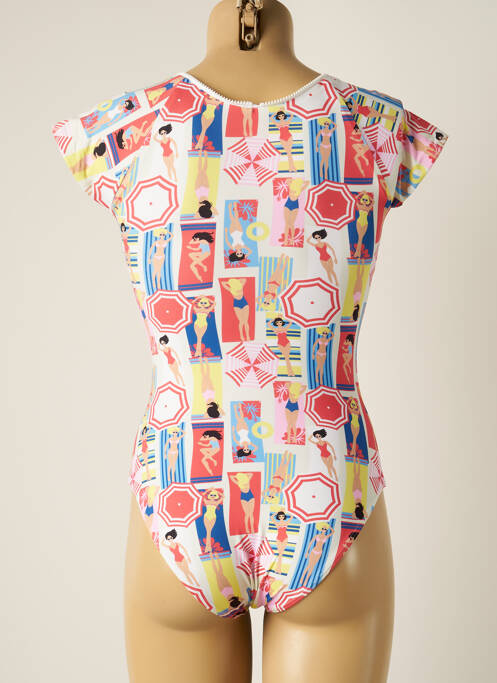 Maillot de bain 1 pièce blanc PLAGE DU SUD femme