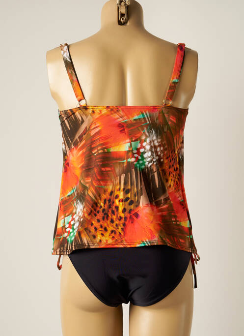 Tankini orange MISS CARAÏBES pour femme