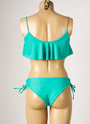 Maillot de bain 2 pièces stretch haut bandeau vert RIO DE SOL femme