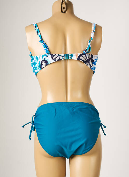 Maillot de bain 2 pièces bleu YSABEL MORA pour femme