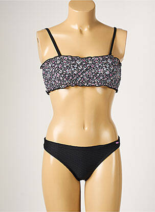 Maillot de bain 2 pièces stretch noir PROTEST fille