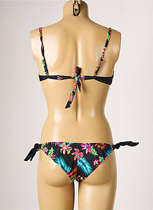 Maillot de bain 2 pièces stretch haut bandeau noir SUN PROJECT femme