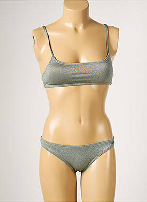 Maillot de bain 2 pièces stretch brassieres vert PROTEST femme