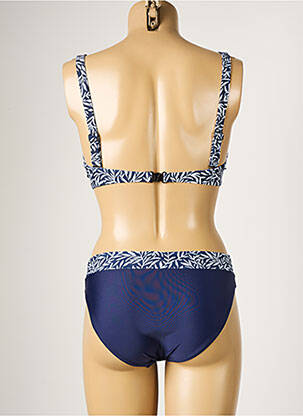 Maillot de bain 2 pièces stretch haut soutien-gorge balconnet bleu LAGON BLEU femme