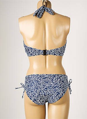 Maillot de bain 2 pièces stretch haut soutien-gorge balconnet bleu LAGON BLEU femme