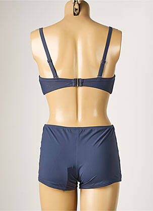 Maillot de bain 2 pièces stretch haut soutien-gorge moulé bleu MOONTIDE femme