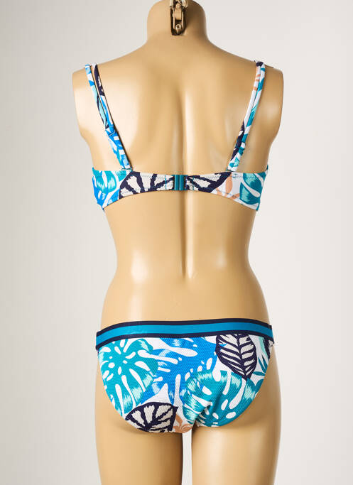 Maillot de bain 2 pièces bleu YSABEL MORA pour femme