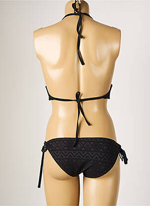 Maillot de bain 2 pièces stretch haut soutien-gorge moulé noir DAG ADOM femme