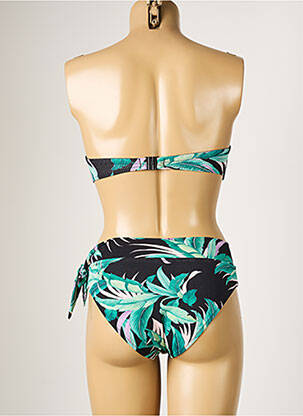 Maillot de bain 2 pièces stretch haut bandeau noir YSABEL MORA femme